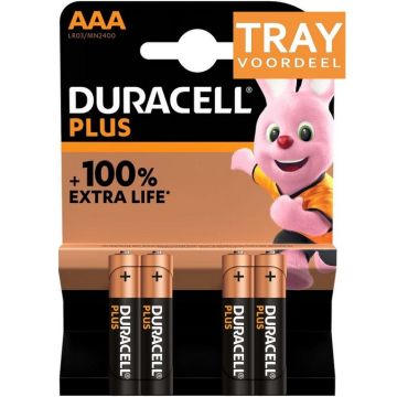 DURACELL PLUS ALKALINE AAA BATTERIJEN 10 X 4 STUKS