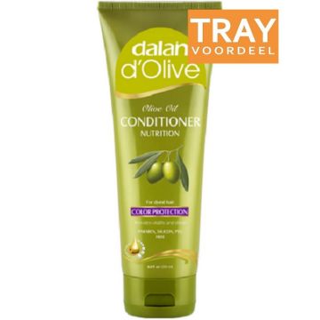 DALAN D'OLIVE (DALAN) D'OLIVE OLIVE OIL CONDITIONER COLOR PROTECTION CREMESPOELING TRAY 12 X 200 ML