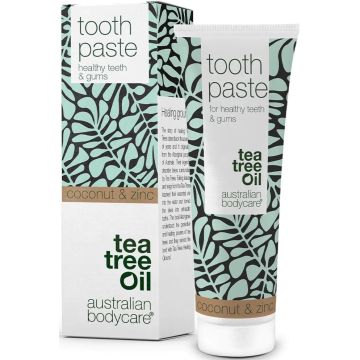 AUSTRALIAN BODYCARE TEA TREE OIL (AUSTRALIAN BODYCARE) TEA TREE OIL COCONUT & ZINC TOOTH PASTE TANDPASTA TUBE 75 ML
