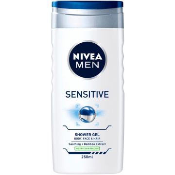 NIVEA FOR MEN SENSITIVE MEN (NIVEA) SENSITIVE SHOWER GEL DOUCHEGEL FLACON 250 ML