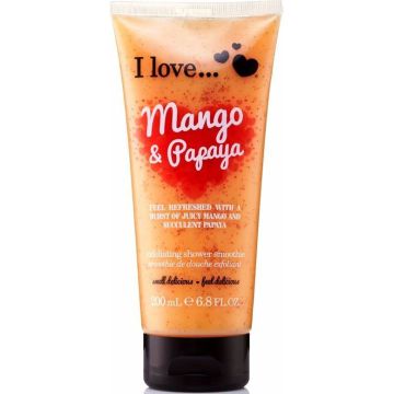 I LOVE MANGO & PAPAYA EXFOLIATING SHOWER SMOOTHIE BODYSCRUB 200 ML