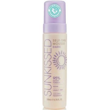 SUNKISSED NATURAL DARK SELF TAN MOUSSE POMP 200 ML