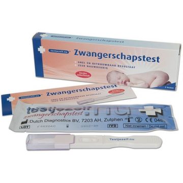 TESTJEZELF.NU ZWANGERSCHAPSTEST 2 STUKS
