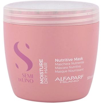 ALFAPARF MILANO SEMI DI LINO MOISTURE NUTRITIVE MASK (DRY HAIR) 500ML (DOP BESCHADIGD)