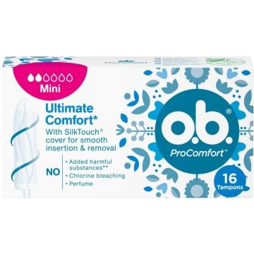 OB PRO COMFORT MINI TAMPONS DOOSJE 16 STUKS
