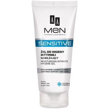AA MEN MEN SENSITIVE (AA) SENSITIVE MOISTURIZING INTIMATE HYGIENE GEL TUBE 200 ML