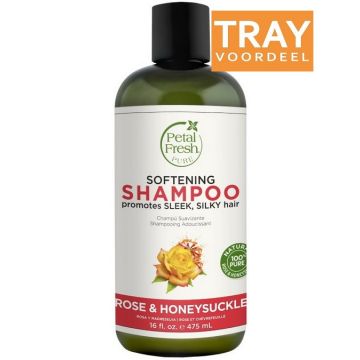 PETAL FRESH ROSE & HONEYSUCKLE (PETAL FRESH) ROSE & HONEYSUCKLE SOFTENING SHAMPOO TRAY 6 X 475 ML