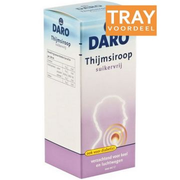 DARO THIJMSIROOP SUIKERVRIJ TRAY 12 X 200 ML