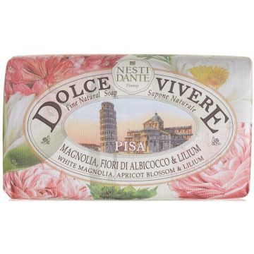 NESTI DANTE DOLCE VIVERE (NESTI DANTE) DOLCE VIVERE PISA WHITE MAGNOLIA, APRICOT BLOSSOM & LILIUM ZEEP WIKKEL 250 GRAM