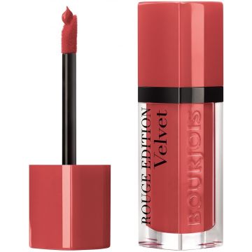 BOURJOIS ROUGE EDITION VELVET (BOURJOIS) ROUGE EDITION VELVET 04 PEACH CLUB LIPPENSTIFT POTJE 7,7 ML