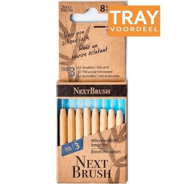 NEXTBRUSH ISO 3 3 MM TANDENRAGERS TRAY 6 X 8 STUKS