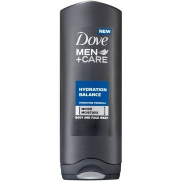 DOVE MEN+CARE HYDRATION BALANCE BODY AND FACE WASH DOUCHEGEL FLACON 250 ML
