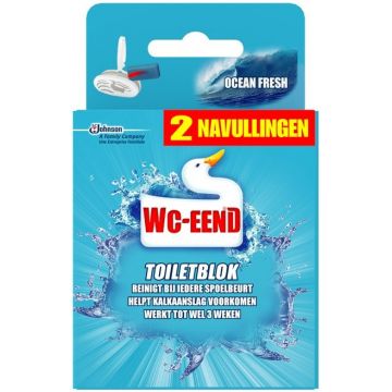 WC EEND OCEAN FRESH (WC EEND) OCEAN FRESH NAVULLINGEN TOILETBLOK PAK 2 X 40 GRAM