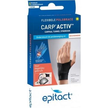 EPITACT CARP'ACTIV (EPITACT) CARP'ACTIV MAAT M LINKS FLEXIBELE POLSBRACE DOOSJE 1 STUK