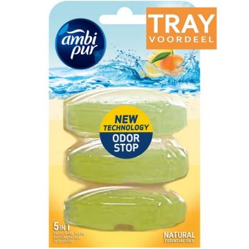 AMBI PUR LEMON & MANDARIN TOILETBLOK REFILL 6 X 3 X 55 ML