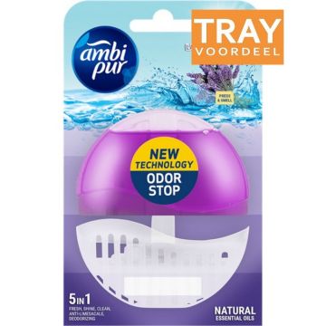 AMBI PUR LAVENDER & ROSEMARY TOILETBLOK REFILLABLE TRAY 6 X 55 ML