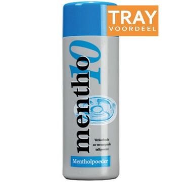 MENTHO 10 MENTHOLPOEDER VERKOELENDE EN VERZORGENDE TALKPOEDER TRAY 12 X 75 GRAM