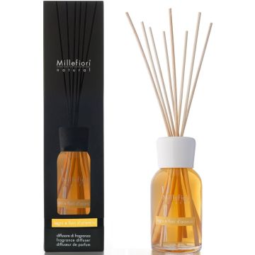 MILLEFIORI NATURAL LEGNI E FIORI D'ARANCIO FRAGRANCE DIFFUSER GEURSTOKJES 100 ML