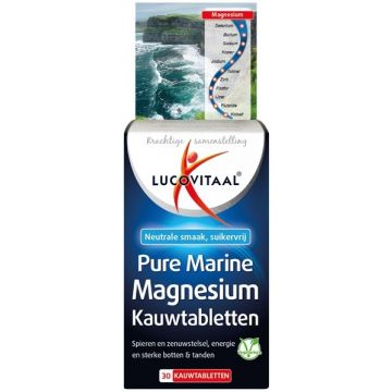 LUCOVITAAL PURE MARINE MAGNESIUM KAUWTABLETTEN 30 STUKS