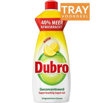 DUBRO ORIGINAL EXTRA CITROEN AFWASMIDDEL TRAY 12 X 550 ML