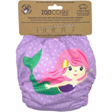 ZOOCCHINI ZEEMEERMIN REUSABLE ONE SIZE POCKET DIAPER HERBRUIKBARE LUIER 1 STUK
