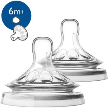PHILIPS AVENT NATURAL FLESSENSPEEN 6+ MAAND DOOSJE 2 STUKS