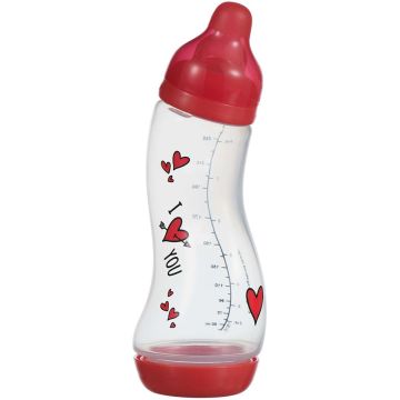 DIFRAX ANTI-COLIC (DIFRAX) ANTI-COLIC NATURAL 0+ MAANDEN I LOVE YOU S BABYFLES 250 ML 1 STUK