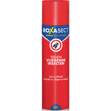 ROXASECT TEGEN VLIEGENDE INSECTEN SPUITBUS 400 ML  (SEALING BESCHADIGD)