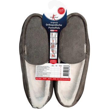 LUCOVITAAL LUCOVITAAL PANTOFFEL ORTHOPEDISCHE M.37-38 ANTRACIET HANGER 1 PAAR 