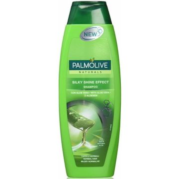 PALMOLIVE NATURALS SILKY SHINE EFFECT SHAMPOO 350 ML (DOP BESCHADIGD)