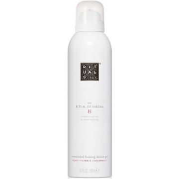 RITUALS THE RITUAL OF SAKURA ORGANIC CHERRY BLOSSOM & RICE MILK SENSATIONAL FOAMING SHOWER GEL DOUCHESCHUIM 200 ML