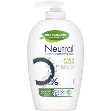 NEUTRAL HANDZEEP SENSITIVE SKIN POMPJE 250 ML (POMP BESCHADIGD)