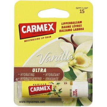 CARMEX VANILLA MOISTURIZING LIP BALM LIPPENBALSEM STICK 4 GRAM