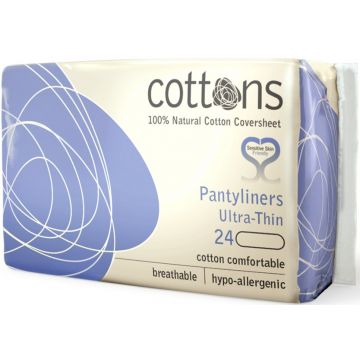 COTTONS ULTRA-THIN PANTYLINERS INLEGKRUISJES PAK 24 STUKS