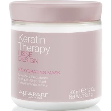 ALFAPARF LISSE DESIGN KERATIN THERAPY REHYDRATING MASK HAARMASKER 200 ML