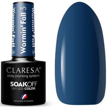 CLARESA COLOR SOAK OFF WARMIN FALL 03 UV/LED GELLAK 5 GRAM