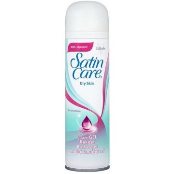 GILLETTE SATIN CARE DROGE HUID (GILLETTE) DRY SKIN SHAVE GEL SCHEERGEL SPUITBUS 200 ML