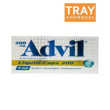 ADVIL LIQUID CAPS 200 CAPSULES TRAY 60 X 10 STUKS