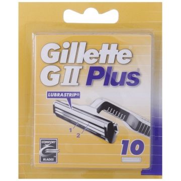 GILLETTE GII GII PLUS (GILLETTE) GII PLUS SCHEERMESJES PAK 10 STUKS