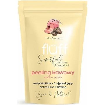 FLUFF SUPERFOOD COFFEE & PEACH SCRUB BODYSCRUB ZAK 100 GRAM
