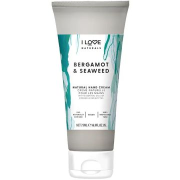 I LOVE NATURALS BERGAMOT & SEAWEED HAND CREAM HANDCREME 75 ML