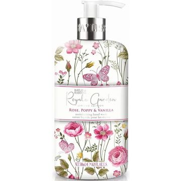 BAYLIS & HARDING ROYALE GARDEN ROSE, POPPY & VANILLA HAND WASH HANDZEEP POMP 500 ML