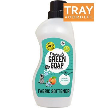MARCEL'S GREEN SOAP PEACH & JASMINE FABRIC SOFTENER WASVERZACHTER 6 X 1000 ML