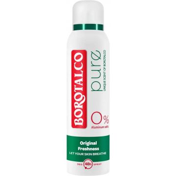 BOROTALCO PURE ORIGINAL FRESHNESS DEODORANT SPRAY SPUITBUS 150 ML