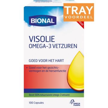 BIONAL VISOLIE OMEGA-3 VETZUREN CAPSULES 60 X 100 STUKS