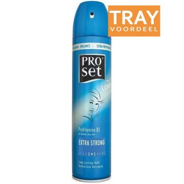 PROSET EXTRA STRONG HAIRSPRAY HAARLAK TRAY 6 X 300 ML