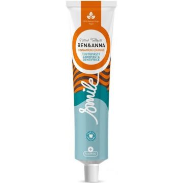 BEN & ANNA CINNAMON ORANGE FLUORIDE NATURAL TOOTHPASTE TANDPASTA 75 ML