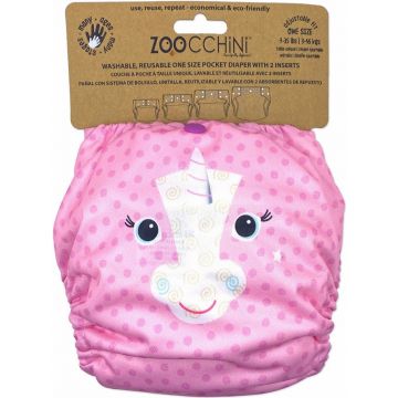 ZOOCCHINI UNICORN REUSABLE ONE SIZE POCKET DIAPER HERBRUIKBARE LUIER 1 STUK