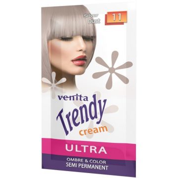 VENITA TRENDY CREAM ULTRA 11 SILVER DUST SEMI PERMANENT HAARKLEURING ZAKJE 1 STUK