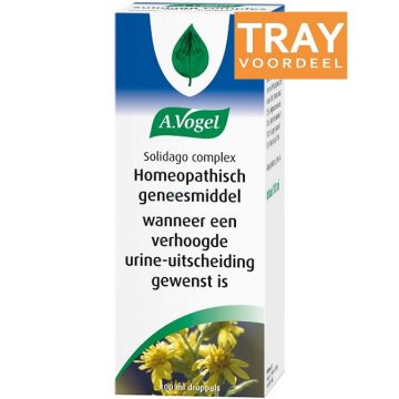 A. VOGEL SOLIDAGO (A. VOGEL) SOLIDAGO COMPLEX HOMEOPATHISCH GENEESMIDDEL WANNEER EEN VERHOOGDE URINE-UITSCHEIDING GEWENST IS DRUPPELS TRAY 40 X 100 ML